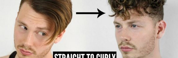 How to get the curly hair for men with straight hair