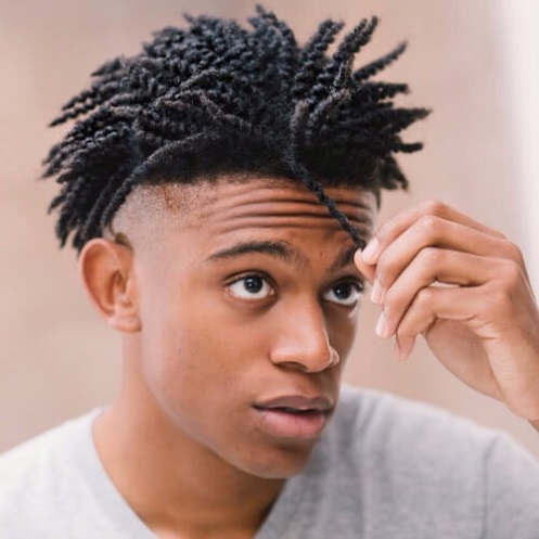 How To Twist The Male S Hair Using The Different Steps