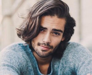Way to style medium length hair for men2